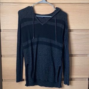 AE knit hooded pullover